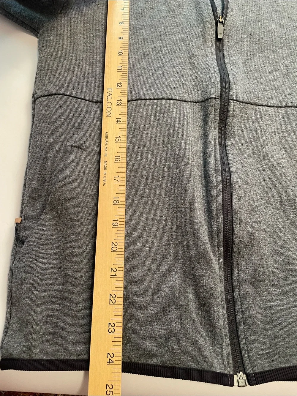 REI Gray and Black Zip Hoodie